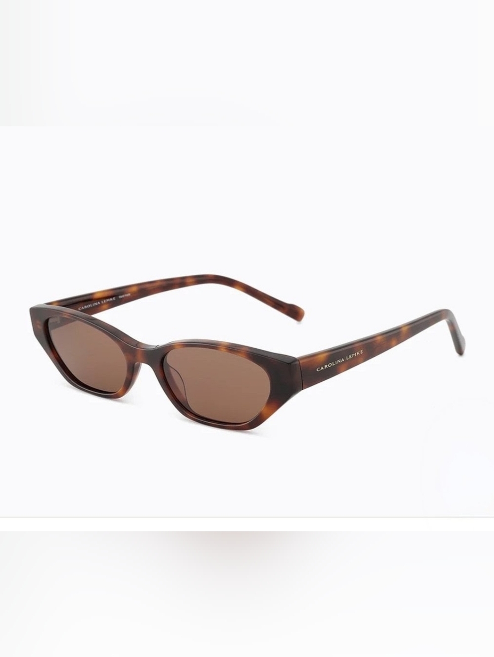 NIB $359 Carolina Lemke Tanana Handmade Cat-eye Butterfly Sunglasses